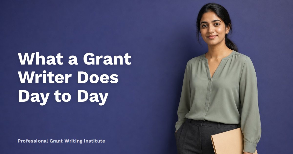 What a Grant Writer Does Day to Day